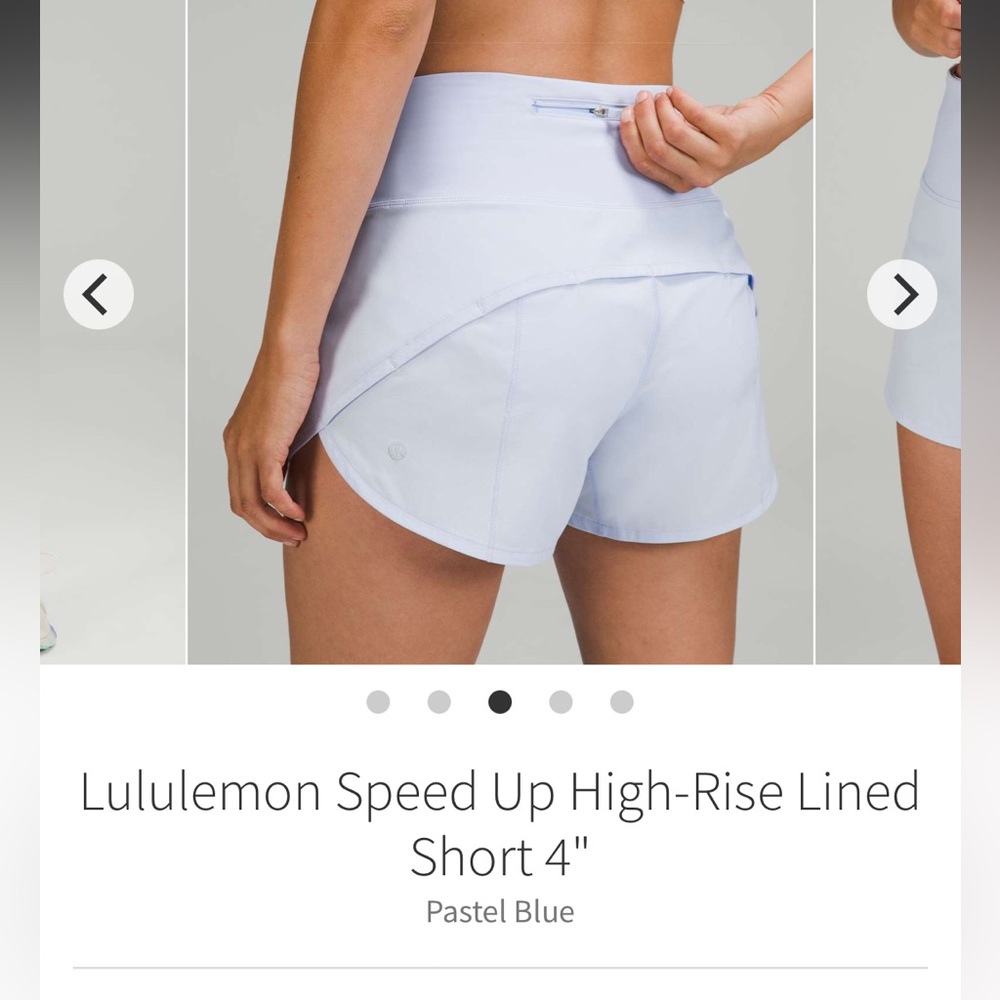 Lululemon Speed Up High-Rise Lined Short 4"